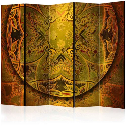  Paravan u 5 dijelova - Mandala: Golden Poem II [Room Dividers] 225x172 Slike