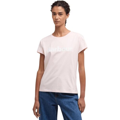 Barbour Majice s kratkimi rokavi HARTLAND LTS0717 Rožnata Cene