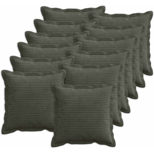  Presvlaka za jastuk 12 kom. HOUTEN Antracit 50 x 50 cm Kord Cijene