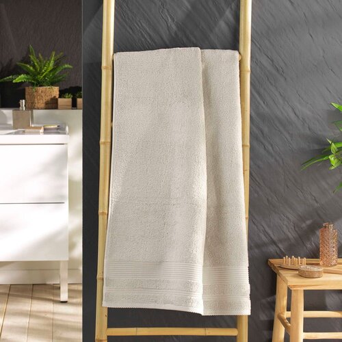 Douceur d int&amp;eacute;rieur Bež pamučan ručnik od frotira 70x130 cm Tendresse &amp;ndash; Slike