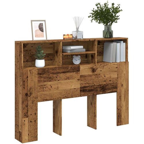 vidaXL Vzglavna omarica starinski les 140x19x103,5 cm Cene