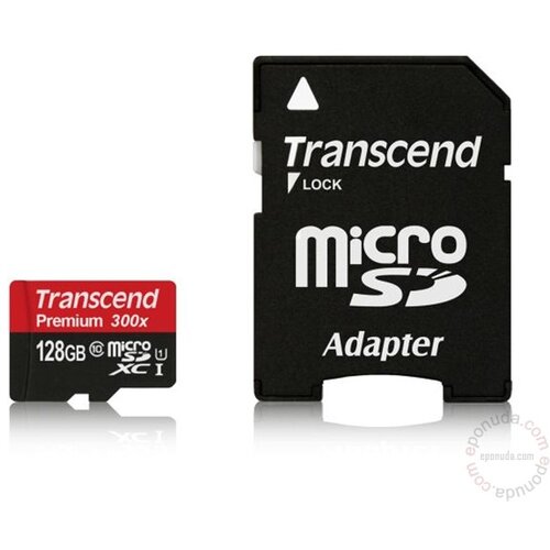 Transcend microSDXC 128GB Class 10 UHS-I 400x + SD Adapter Cijene