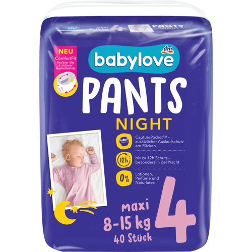 babylove Noćne pelene gaćice, veličina 4 maxi (8-15kg) 40 kom Cene