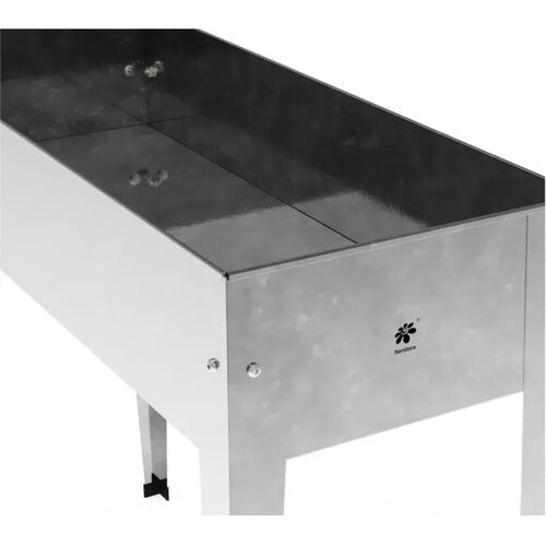 Herstera Garden Urban | Povi&scaron;ena gredica | Visoka tegla za cvijeće | 72 L | 100x40x84 cm - Srebrna - BRANDED IN EU Cijene