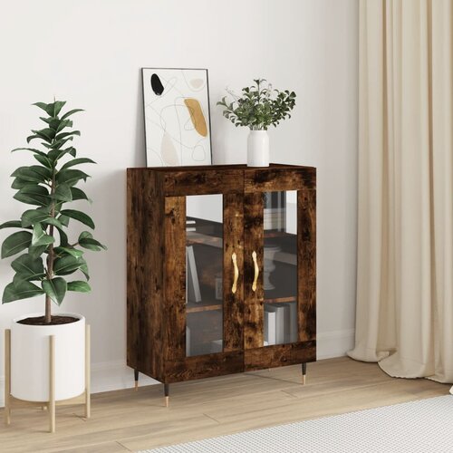 VidaXL Komoda boja dimljenog hrasta 69 5x34x90 cm konstruirano drvo Slike