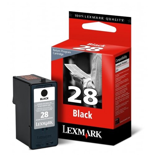  Kartu&amp;scaron;a Lexmark 28 (18C1428E) črna/black - original Slike