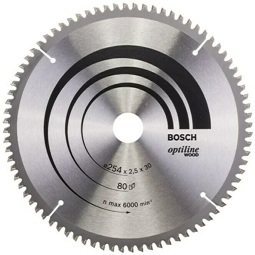 Bosch List za kružnu pilu (254 mm, Provrt: 30 mm, 80 zubaca, Širina reza: 2,5 mm)