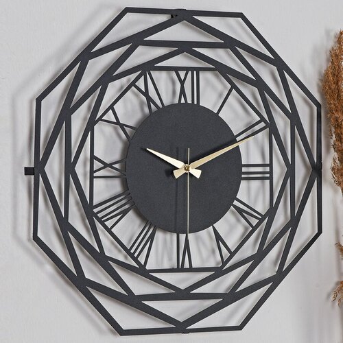 Wallity Zidni sat Repido New, 41x41 cm, Crni Cene