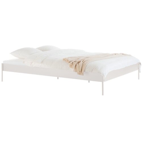 noo.ma Bijeli željezni bračni krevet bez uzglavlja s podnicom 180x200 cm Eton Basic &ndash; Cijene