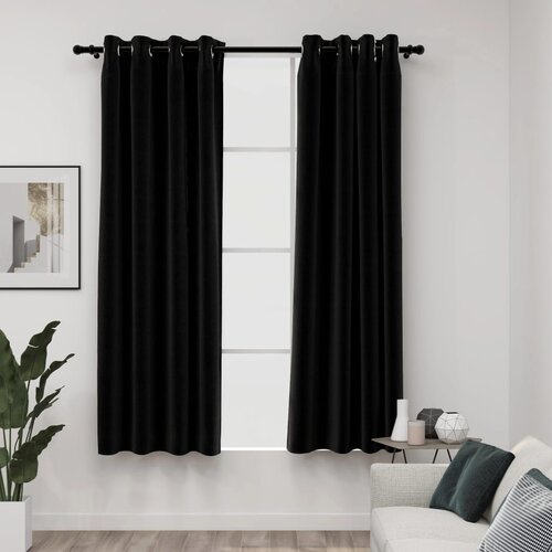 VidaXL Zavjese za zamračivanje 2 kom antracit 140 x 175 cm Slike