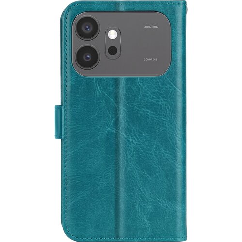 Oem Mayaxess, Denarnica Ovitek za Honor 600 / 600 Pro s Stojalom za Video in Pa&scaron;čkom, Turkizna, (5000274673) Cene