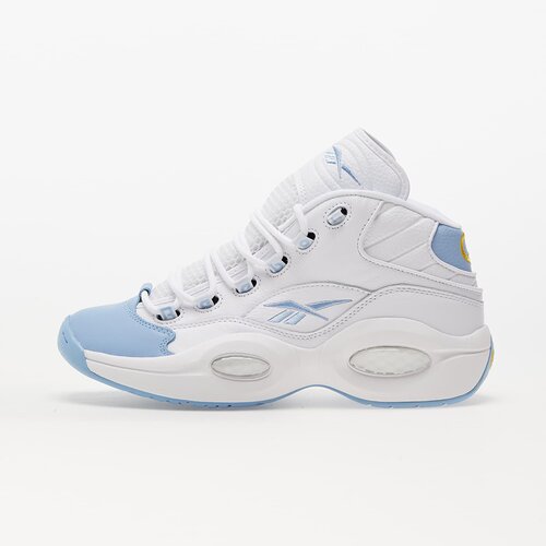 Reebok Question Mid Soft White/ Flux Blue/ Toxic Yellow Slike