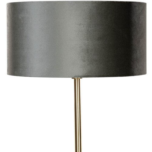 QAZQA Vloerlamp messing met velours kap groen 50cm - Simplo Slike