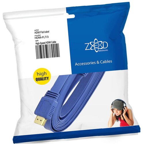Zed Electronic ZED ELEKTRONSKI HDMI kabl flat verzija 2.0 3D Ethernet 3m Cijene
