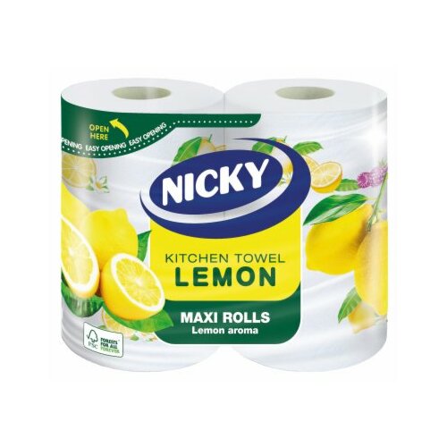 Nicky maxi lemon dvoslojni ubrus 2 komada Slike