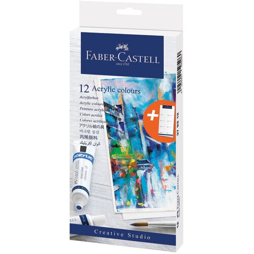 Boja akrilna 20ml pvc tuba 12 faber castell 379212 blister Cijene