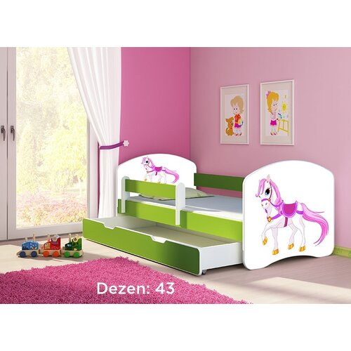 ACMA Krevet za decu Green sa fiokom 180x80 2 43 Cene