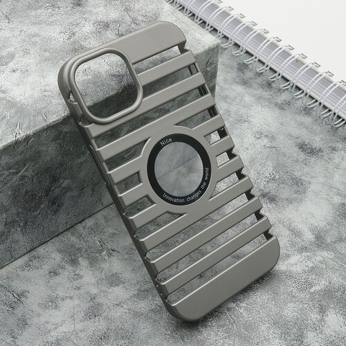  Maska lines logo cut za iphone 14/ siva Slike