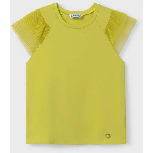 Mayoral Dječja pamučna majica kratkih rukava boja: žuta