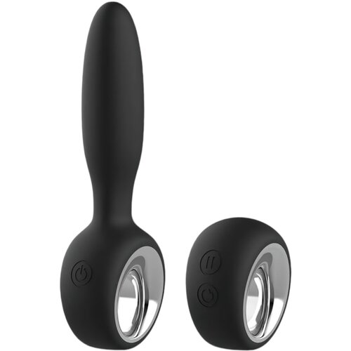 Aixiasia Dylon-Remote - punjivi, radio analni vibrator (crni) Cene