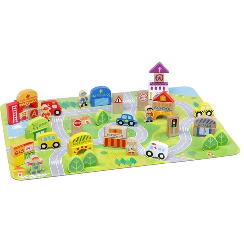 MOLTO puzzle City s drvenim dodacima Slike