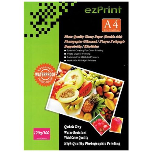 Ezprint Foto papir Glossy InkJet A4, 100 listov, 120g Slike
