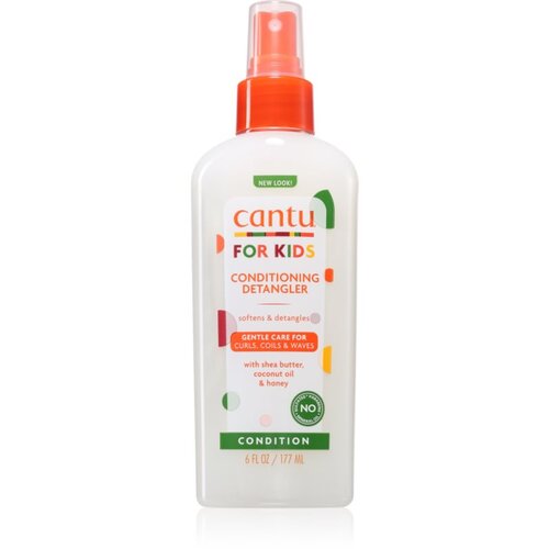 Cantu For Kids Care Detangler pr&amp;scaron;ilo za lažje česanje las za valovite in kodraste lase 177 ml Slike