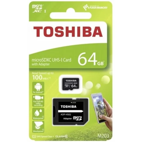 Mobiline Kartica microSDHC 64GB class10 Toshiba