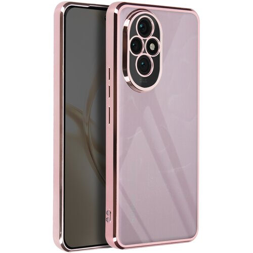 AVIZAR Ohi&scaron;je za Honor 200 Pro Transparent Back Contour Chrome effect, &Scaron;ampanjec roza, (5000013594) Cene