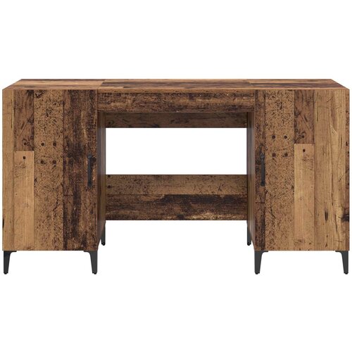  Stol s pohranom Staro drvo 140 x 50 x 75 cm Konstruirano drvo Slike