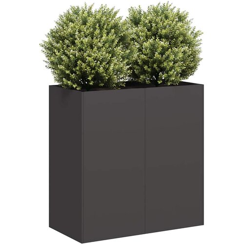 vidaXL Planter Black 80x40x80 cm Hladno valjano jeklo Cene