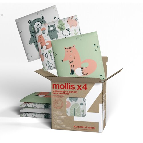 Stegu Mollis PRINT KIDS LAS set od 4 tekstilna panela 30x30 cm Cene