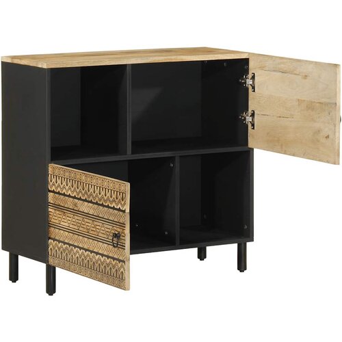 Maison Chic Komoda - Predalnik 80x33,5x75 cm trden robusten mangov les in kovina, (21720635) Cene