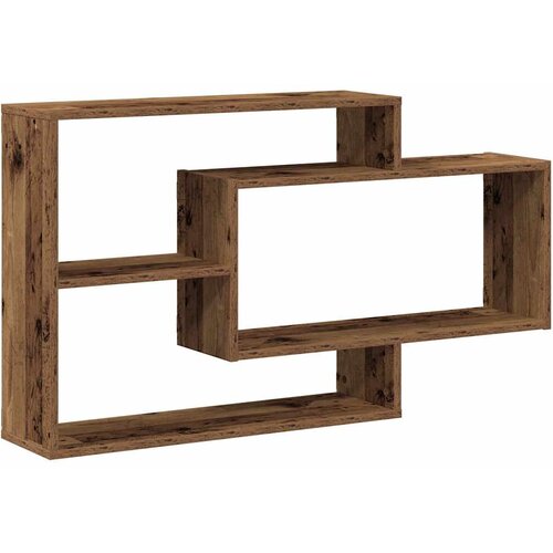 VidaXL Zidna polica staro drvo 104x20x58,5 cm konstruirano drvo Slike