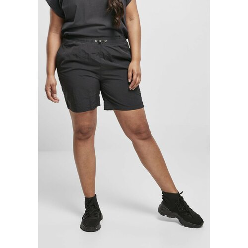 Urban Classics Ladies Crinkle Nylon Shorts Black Slike