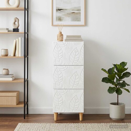  Ormar s ladicama 33 x 34,5 x 90 cm Konstruirano drvo Bijela Cijene