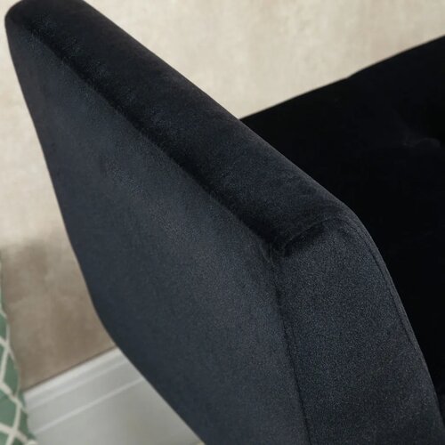  Tapecirana klupa za odlaganje s naslonima za ruke bar&amp;scaron;unasti izgled drvene noge 107x42x65 cm crna Slike