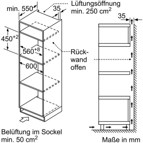 Siemens CM585AGS1 iQ500 Vgradna pecica z mikrovalovna funkcijo vrocega zraka, 45 visoka cm Slike
