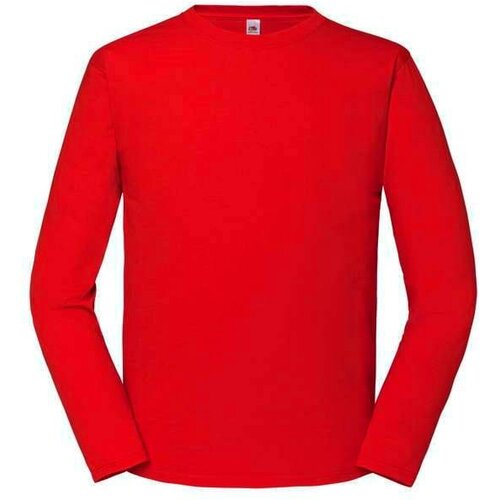 Fruit Of The Loom Iconic 195 Ringspun Premium Men&amp;#039;s Red T-shirt Slike