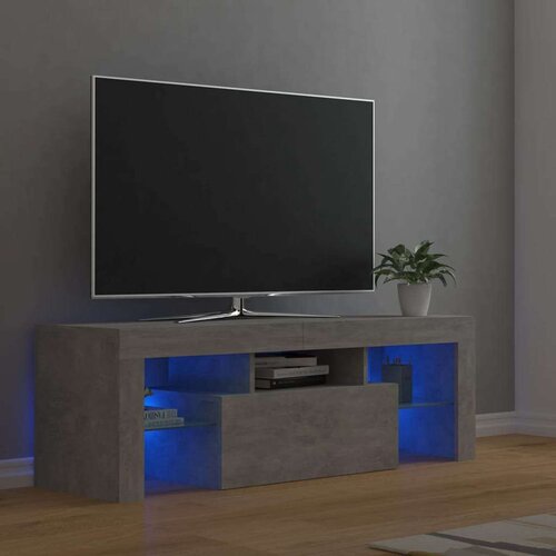 vidaXL TV ormarić s LED svjetlima siva boja betona 120 x 35 x 40 cm Cene