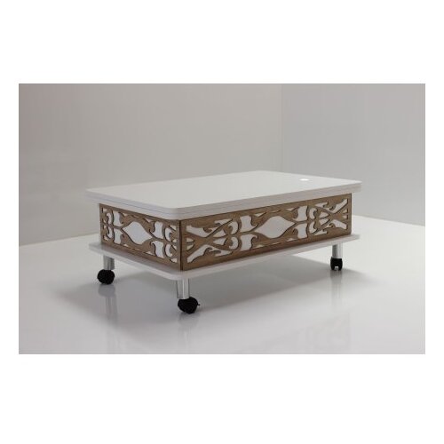 Hanah home Sto za dnevnu sobu Adt 90x40x60 cm, Bijeli Cene