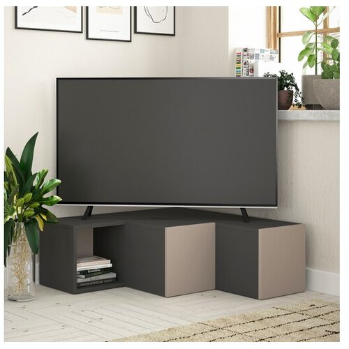 Hanah home TV komoda kompaktna antracit-svijetlosmeđa Cene