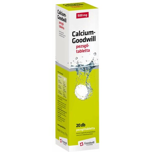 Goodwill kalcijum 500 mg 20 šumećih tableta Slike