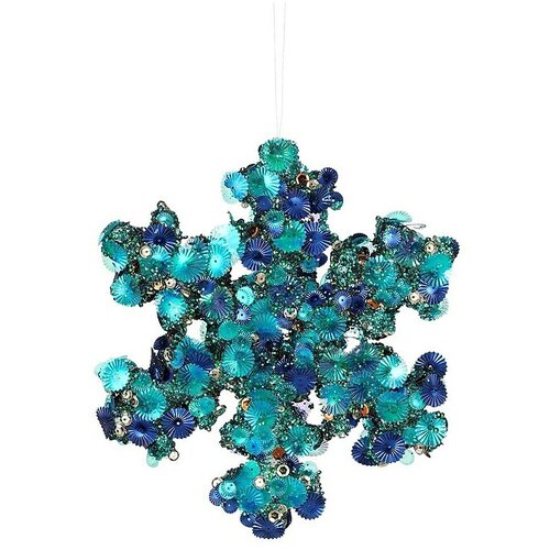  ukrasi za božićno drvce pahuljica (ø x d: 20 x 225 cm, plava, 1 kom.) Cijene