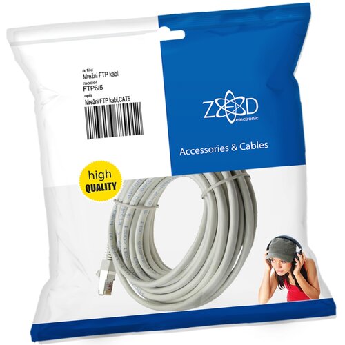Zed Electronic mrežni FTP kabl, CAT6, 15 met - FTP6/15 Slike
