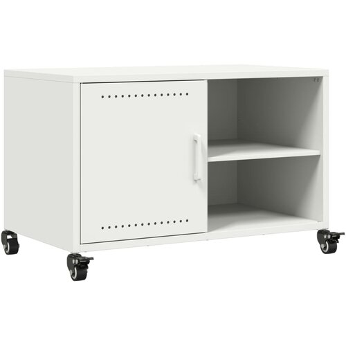 Maison Chic TV omarica - TV stojalo - Televizijska omarica bela 68x39x43,5 cm jeklo, (21701325) Cene