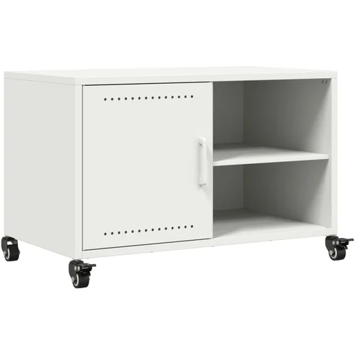 MAISON CHIC TV omarica - TV stojalo - Televizijska omarica bela 68x39x43,5 cm jeklo, (21701325)