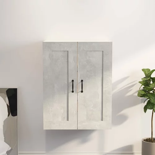 Viseći zidni ormarić siva boja betona 69,5 x 32,5 x 90 cm