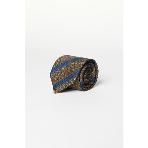 ALTINYILDIZ CLASSICS Men's Brown-dark blue Patterned Tie Slike