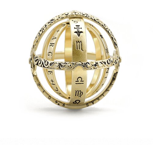 INF Astronomski zložljivi prstan kozmični prstan s kroglo Gold 18 mm, (21237983) Cene
